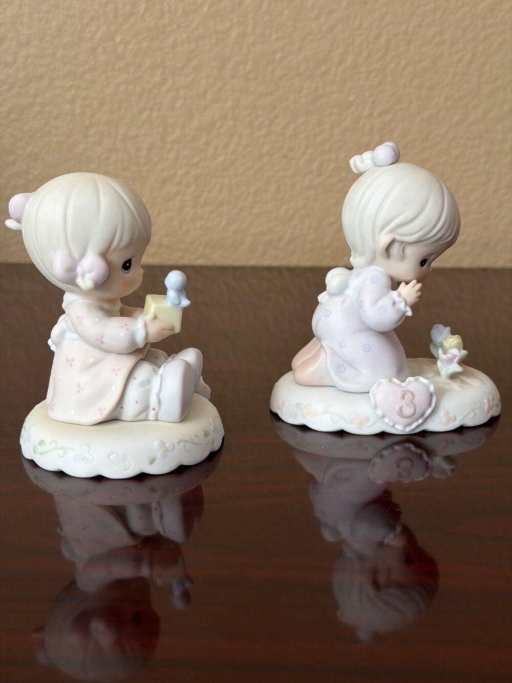 2 X Precious Moments Growing in Grace Age 2/3 Bday Girl 136212/136220 - No Box - Picture 5 of 13